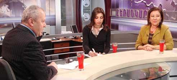 Нурсун Эрель на армянском ТВ